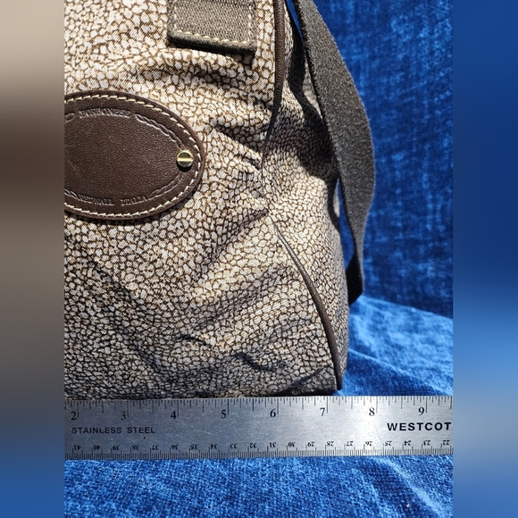 Borbonese Redwall Italia Convertible Purse Tote Handbag Nylon - Picture 9 of 12